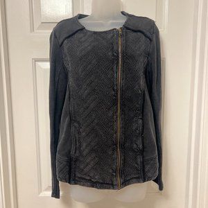 Lucky Brand Black Patterned Jacket